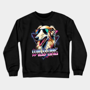 Wild One Borzoi Dog Crewneck Sweatshirt